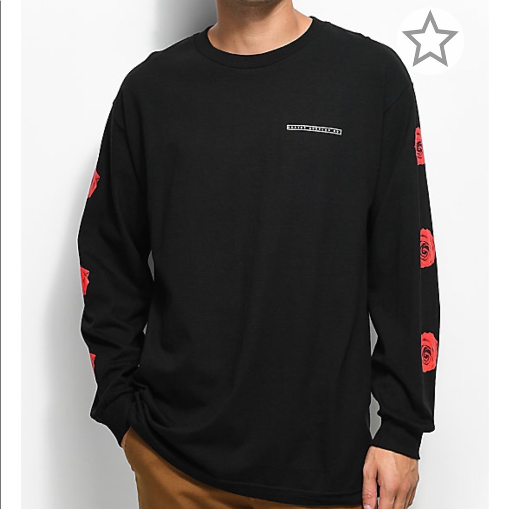 zumies long sleeve shirt with roses